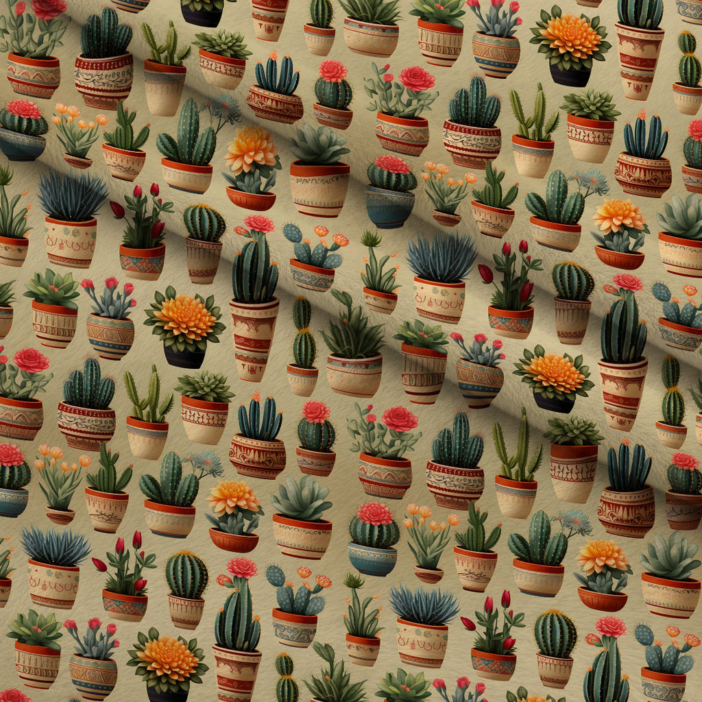 Midnight Succulents Pattern 5 Minky Fabric — plush minky folded close-up preview (mv-minky-v1:lying)