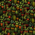 Midnight Succulents Pattern 6 Minky Fabric — plush minky folded close-up preview (mv-minky-v1:lying)