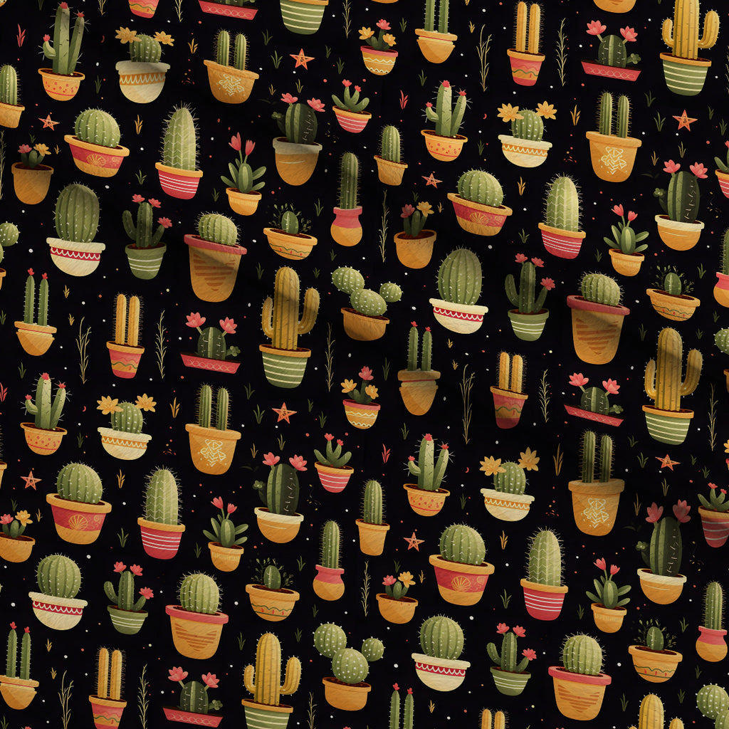 Midnight Succulents Pattern 8 Minky Fabric — plush minky folded close-up preview (mv-minky-v1:lying)