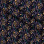 Midnight Sunflowers Pattern 9 Minky Fabric — plush minky folded close-up preview (mv-minky-v1:lying)