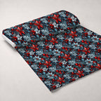 Midnight Yuletide Pattern 3 Minky Fabric — plush minky unrolled bolt preview (mv-minky-v1:bolt)