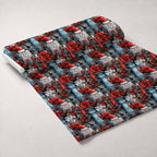 Midnight Yuletide Pattern 6 Minky Fabric — plush minky unrolled bolt preview (mv-minky-v1:bolt)