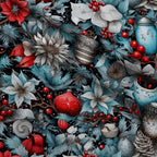 Midnight Yuletide Pattern 7 Minky Fabric — plush minky folded close-up preview (mv-minky-v1:lying)
