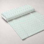 Mint Daisies Minky Fabric — plush minky unrolled bolt preview (mv-minky-v1:bolt)