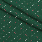 Mistletoe Pup Parade Pattern 15 Minky Fabric — plush minky folded close-up preview (mv-minky-v1:lying)