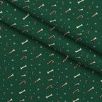 Mistletoe Pup Parade Pattern 17 Minky Fabric — plush minky folded close-up preview (mv-minky-v1:lying)