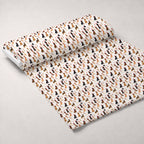 Mistletoe Pup Parade Pattern 2 Minky Fabric — plush minky unrolled bolt preview (mv-minky-v1:bolt)