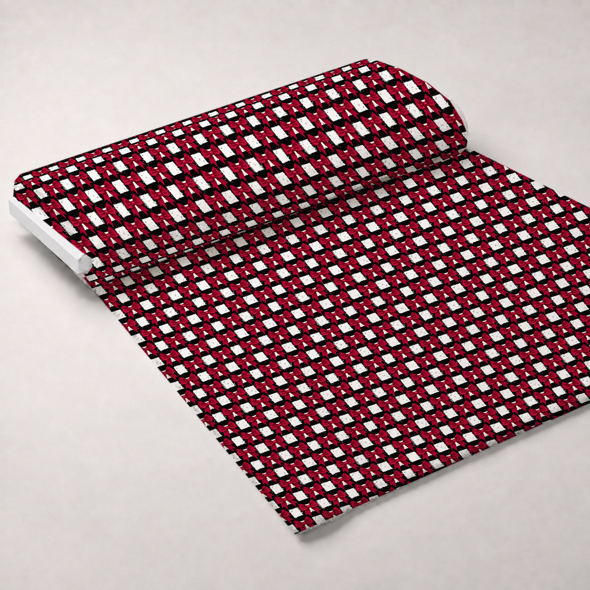 Mistletoe Pup Parade Pattern 4 Minky Fabric — plush minky unrolled bolt preview (mv-minky-v1:bolt)