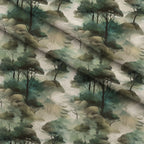 Misty Woodland Brook Pattern 1 Minky Fabric — plush minky folded close-up preview (mv-minky-v1:lying)