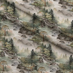 Misty Woodland Brook Pattern 2 Minky Fabric — plush minky folded close-up preview (mv-minky-v1:lying)