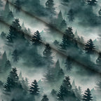 Misty Woodland Brook Pattern 3 Minky Fabric — plush minky folded close-up preview (mv-minky-v1:lying)