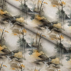 Misty Woodland Brook Pattern 6 Minky Fabric — plush minky folded close-up preview (mv-minky-v1:lying)