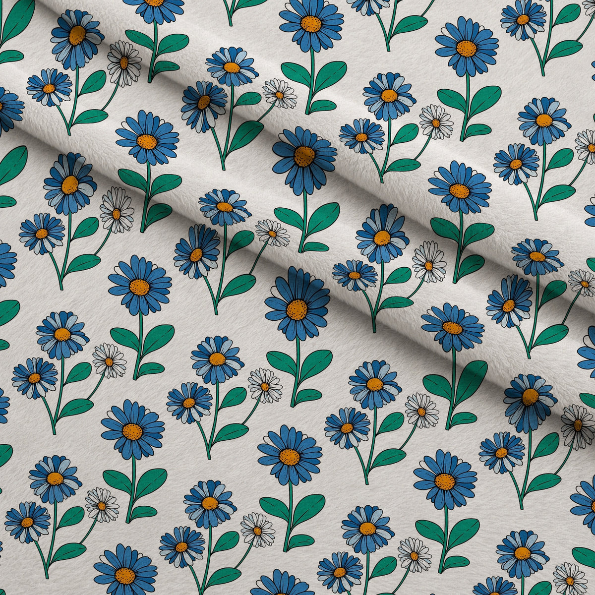 Mod Petal Pop Pattern 16 Minky Fabric — plush minky folded close-up preview (mv-minky-v1:lying)