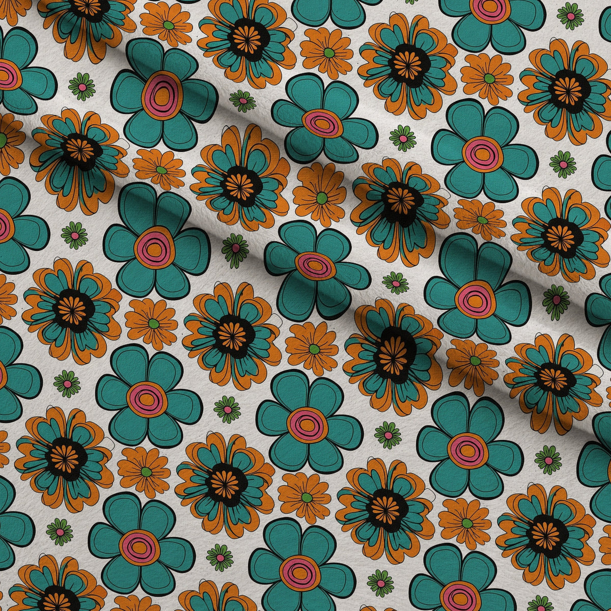 Mod Petal Pop Pattern 19 Minky Fabric — plush minky folded close-up preview (mv-minky-v1:lying)