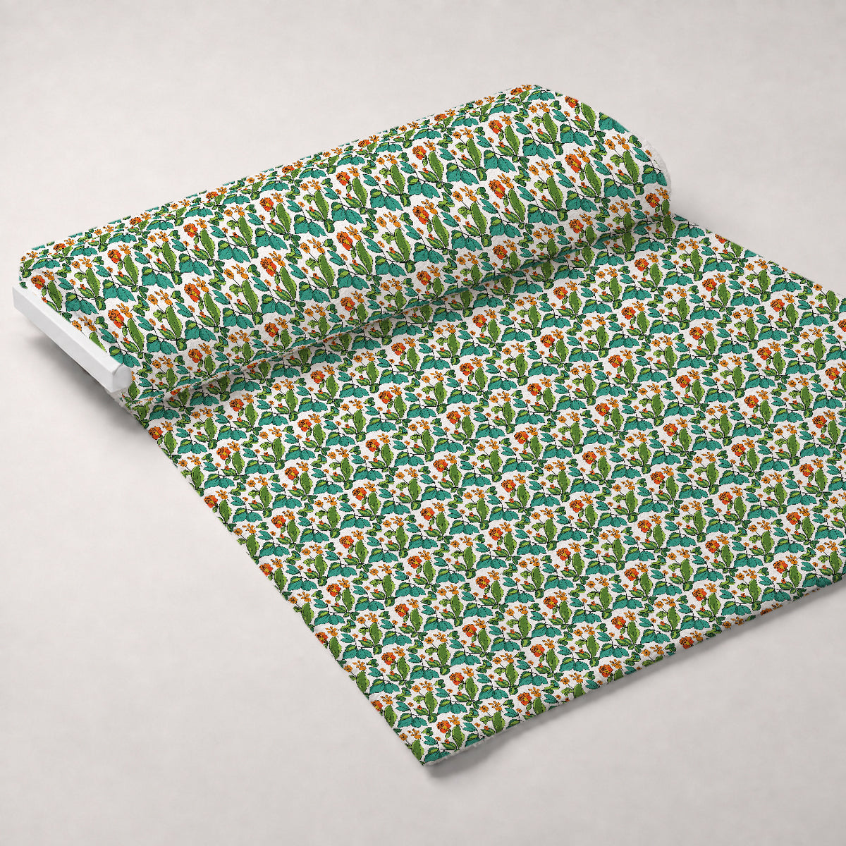 Mod Petal Pop Pattern 21 Minky Fabric — plush minky unrolled bolt preview (mv-minky-v1:bolt)