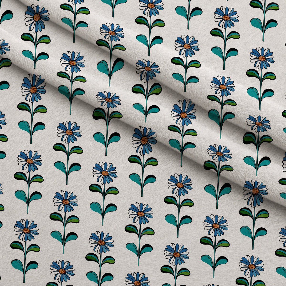 Mod Petal Pop Pattern 28 Minky Fabric — plush minky folded close-up preview (mv-minky-v1:lying)