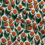 Mod Petal Pop Pattern 4 Minky Fabric — plush minky folded close-up preview (mv-minky-v1:lying)