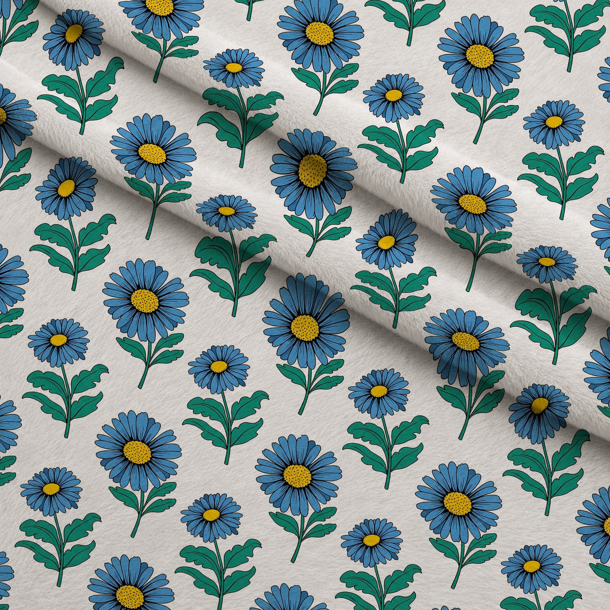 Mod Petal Pop Pattern 5 Minky Fabric — plush minky folded close-up preview (mv-minky-v1:lying)