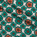 Mod Petal Pop Pattern 7 Minky Fabric — plush minky folded close-up preview (mv-minky-v1:lying)