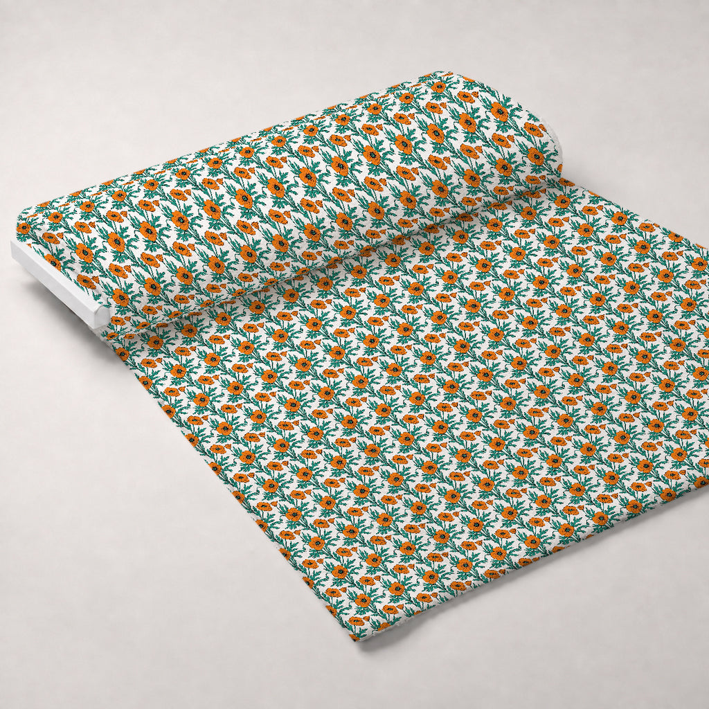 Mod Petal Pop Pattern 8 Minky Fabric — plush minky unrolled bolt preview (mv-minky-v1:bolt)