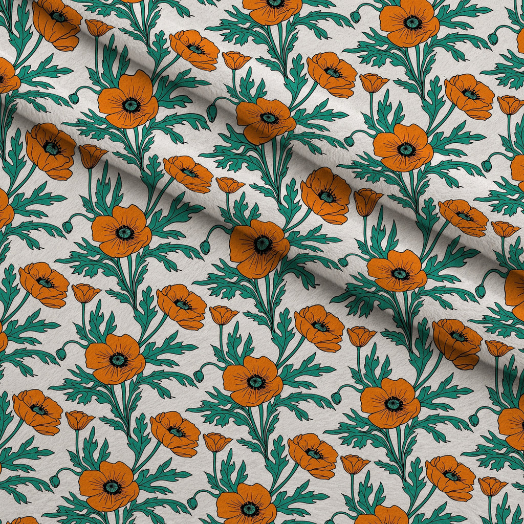 Mod Petal Pop Pattern 8 Minky Fabric — plush minky folded close-up preview (mv-minky-v1:lying)
