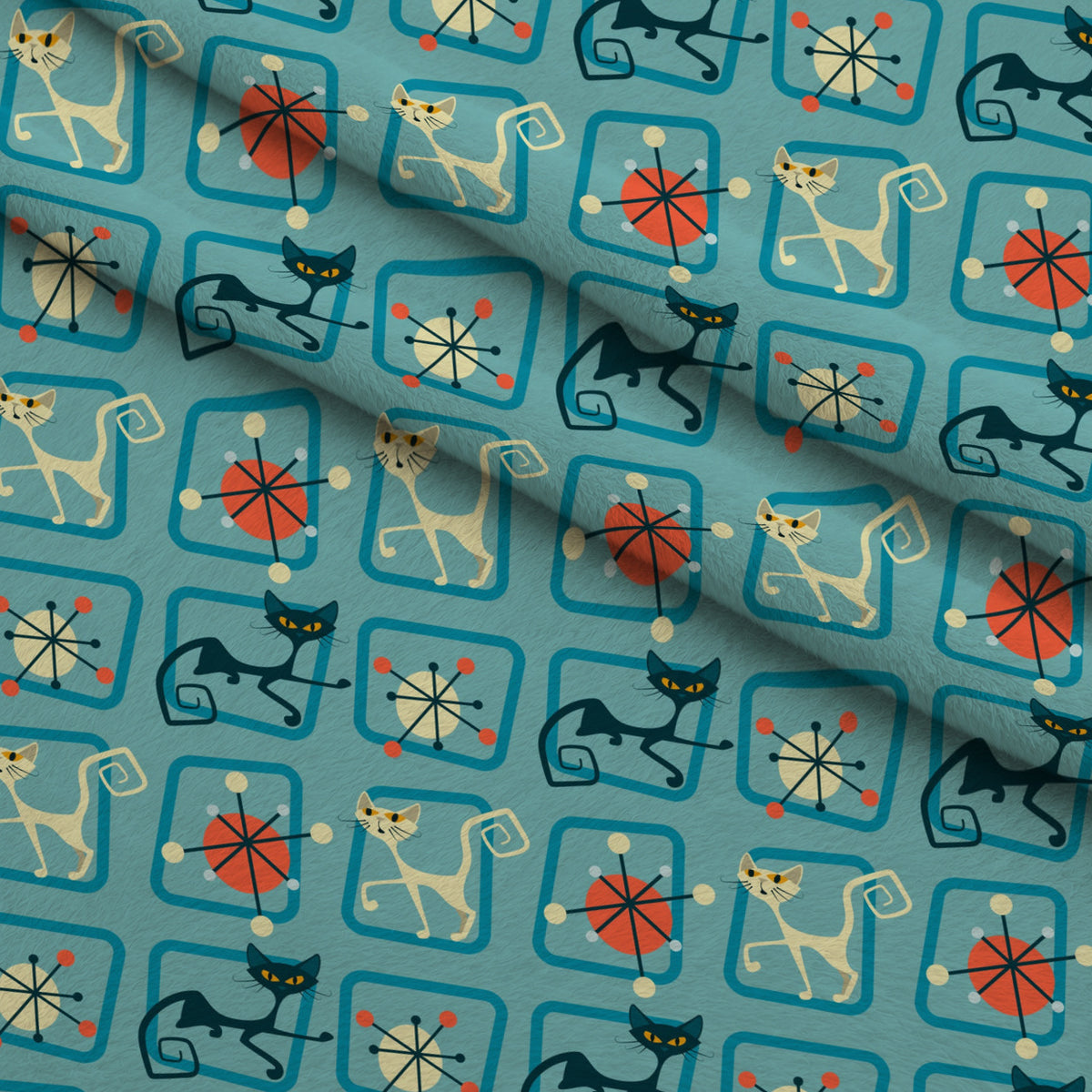Mod Whiskers Pattern 3 Minky Fabric — plush minky folded close-up preview (mv-minky-v1:lying)