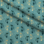 Mod Whiskers Pattern 4 Minky Fabric — plush minky folded close-up preview (mv-minky-v1:lying)