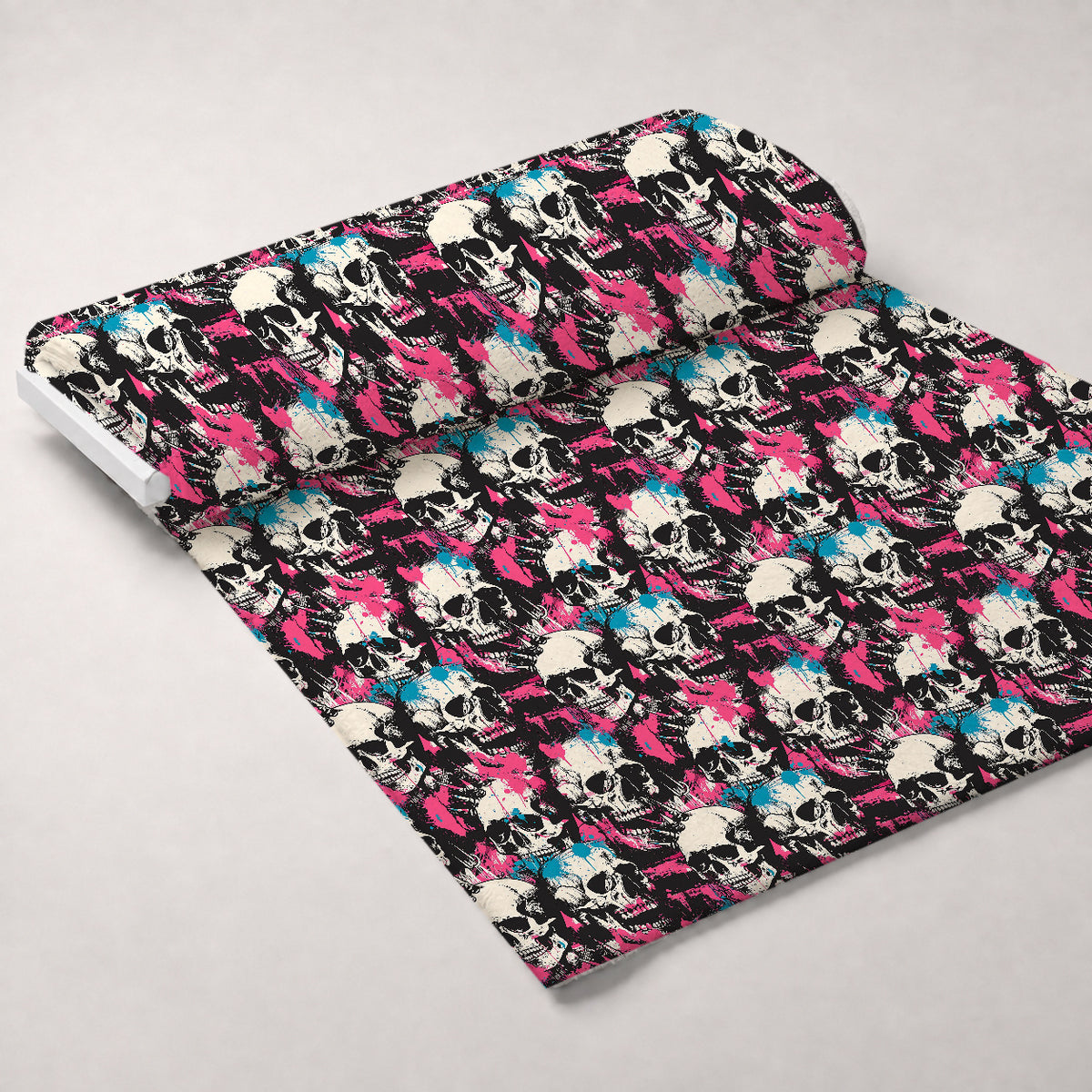 Mohawk Mayhem Pattern 1 Minky Fabric — plush minky unrolled bolt preview (mv-minky-v1:bolt)