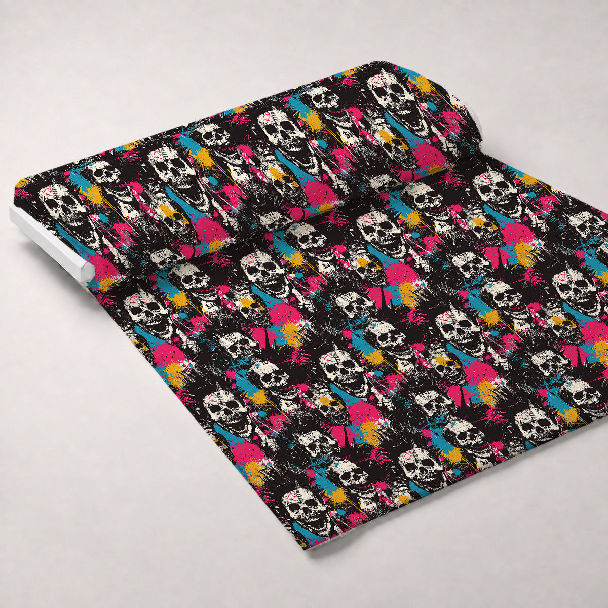 Mohawk Mayhem Pattern 6 Minky Fabric — plush minky unrolled bolt preview (mv-minky-v1:bolt)