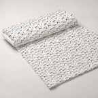 Monochrome Meows Pattern 2 Minky Fabric — plush minky unrolled bolt preview (mv-minky-v1:bolt)