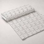 Monochrome Meows Pattern 5 Minky Fabric — plush minky unrolled bolt preview (mv-minky-v1:bolt)