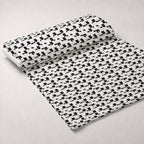 Monochrome Meows Pattern 8 Minky Fabric — plush minky unrolled bolt preview (mv-minky-v1:bolt)