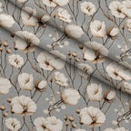 Moonlit Botanical Pattern 4 Minky Fabric — plush minky folded close-up preview (mv-minky-v1:lying)