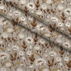 Moonlit Botanical Pattern 6 Minky Fabric — plush minky folded close-up preview (mv-minky-v1:lying)