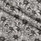 Moonlit Botanical Sketches Pattern 1 Minky Fabric — plush minky folded close-up preview (mv-minky-v1:lying)