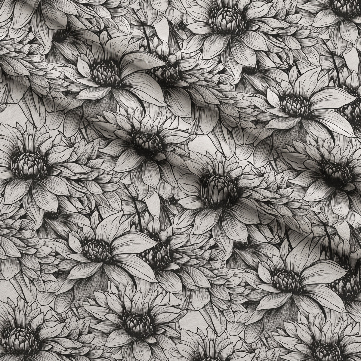 Moonlit Botanical Sketches Pattern 1 Minky Fabric — plush minky folded close-up preview (mv-minky-v1:lying)