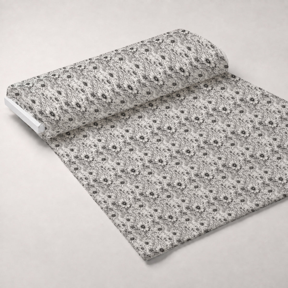 Moonlit Botanical Sketches Pattern 11 Minky Fabric — plush minky unrolled bolt preview (mv-minky-v1:bolt)
