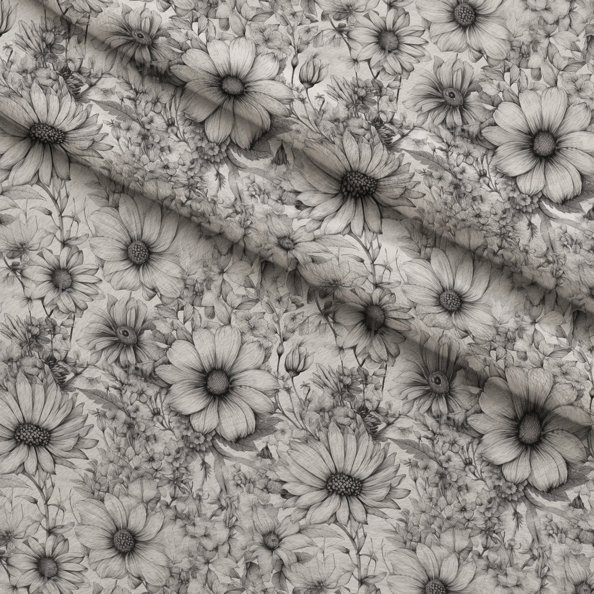 Moonlit Botanical Sketches Pattern 11 Minky Fabric — plush minky folded close-up preview (mv-minky-v1:lying)
