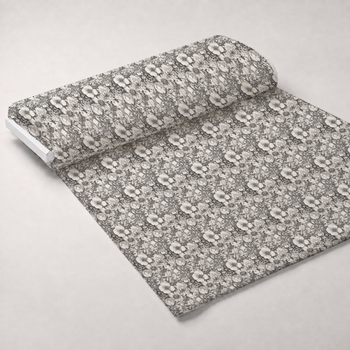 Moonlit Botanical Sketches Pattern 12 Minky Fabric — plush minky unrolled bolt preview (mv-minky-v1:bolt)