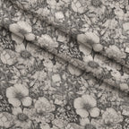 Moonlit Botanical Sketches Pattern 12 Minky Fabric — plush minky folded close-up preview (mv-minky-v1:lying)