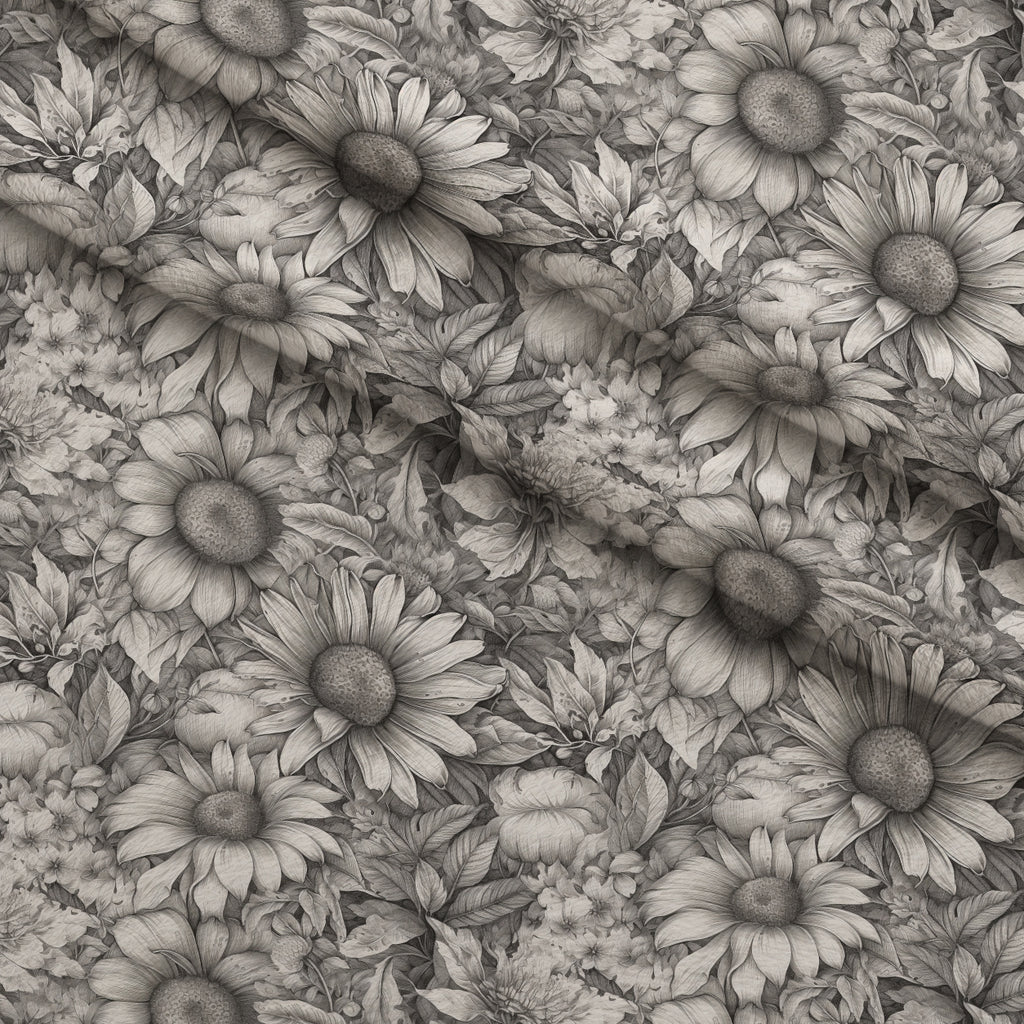 Moonlit Botanical Sketches Pattern 14 Minky Fabric — plush minky folded close-up preview (mv-minky-v1:lying)