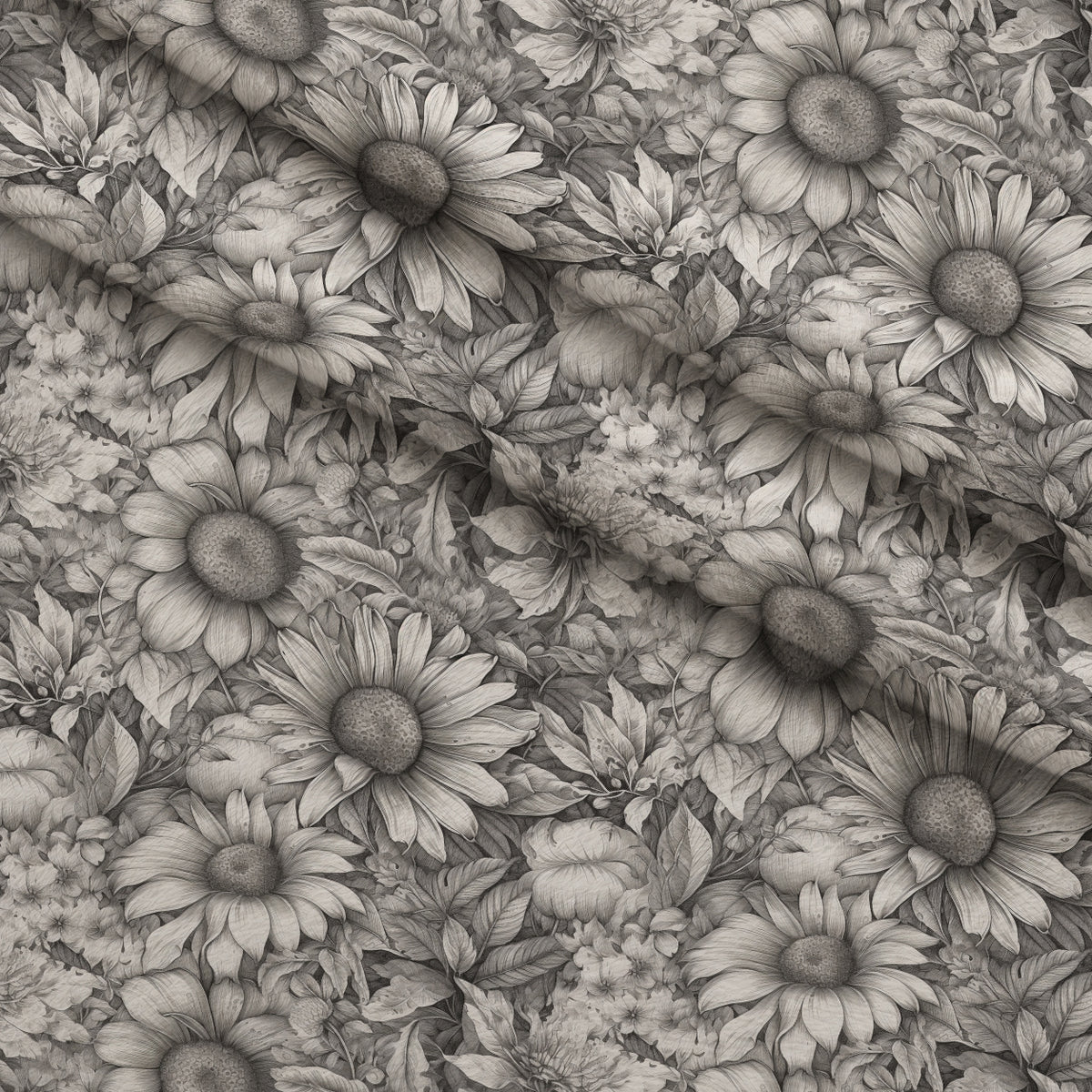 Moonlit Botanical Sketches Pattern 14 Minky Fabric — plush minky folded close-up preview (mv-minky-v1:lying)