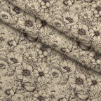 Moonlit Botanical Sketches Pattern 17 Minky Fabric — plush minky folded close-up preview (mv-minky-v1:lying)