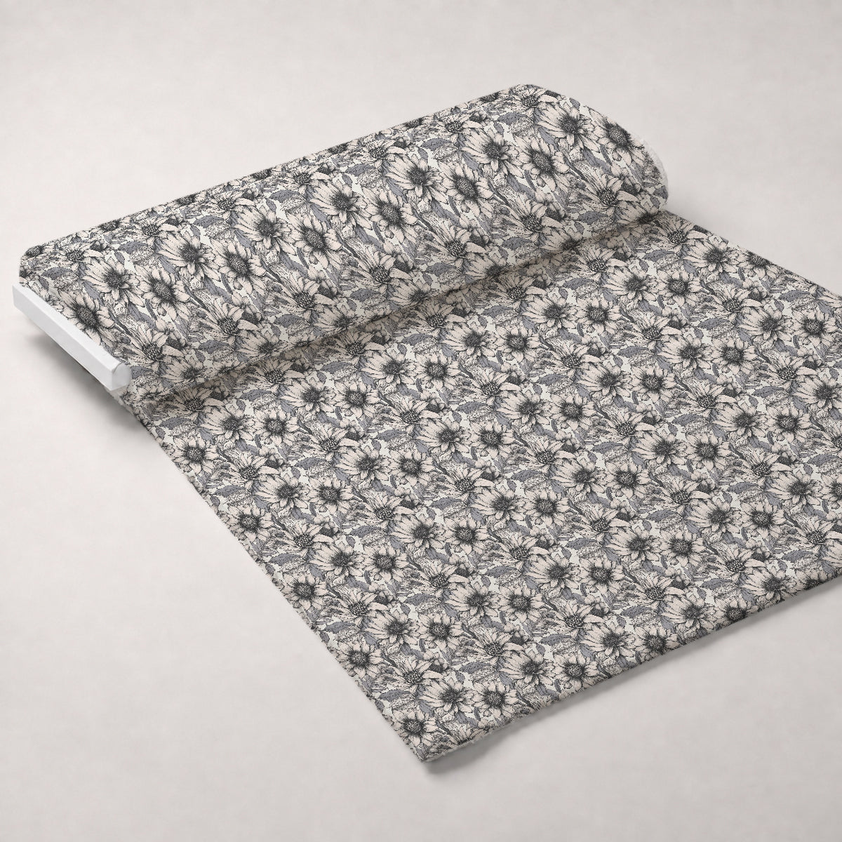 Moonlit Botanical Sketches Pattern 4 Minky Fabric — plush minky unrolled bolt preview (mv-minky-v1:bolt)
