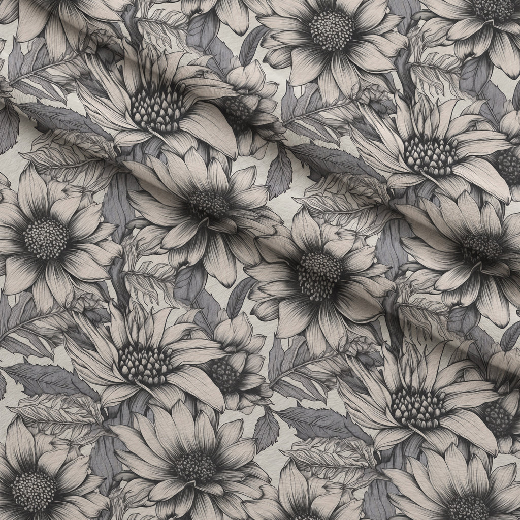 Moonlit Botanical Sketches Pattern 4 Minky Fabric — plush minky folded close-up preview (mv-minky-v1:lying)
