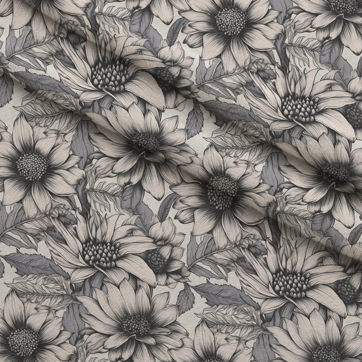 Moonlit Botanical Sketches Pattern 4 Minky Fabric — plush minky folded close-up preview (mv-minky-v1:lying)