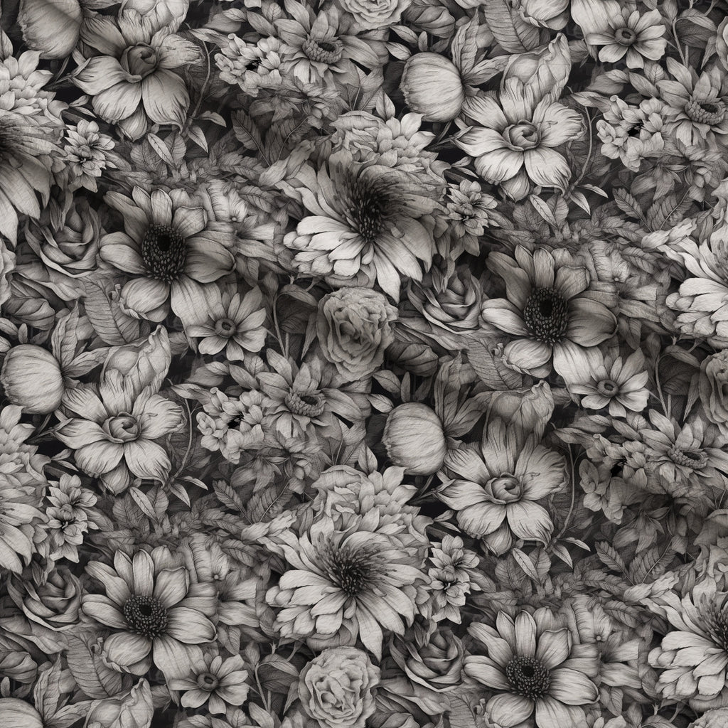 Moonlit Botanical Sketches Pattern 6 Minky Fabric — plush minky folded close-up preview (mv-minky-v1:lying)