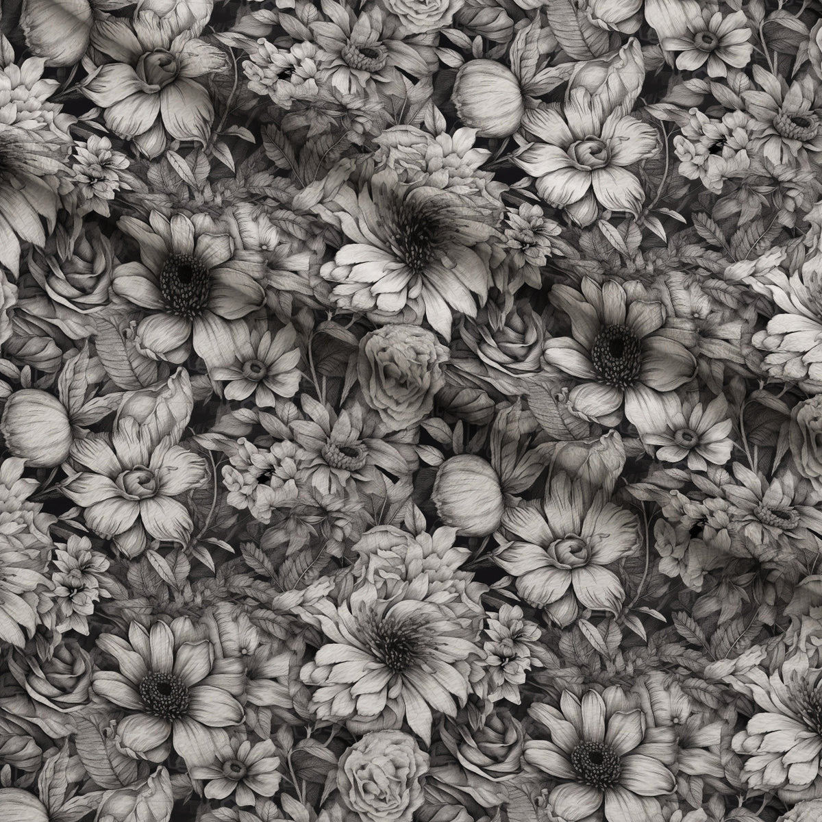 Moonlit Botanical Sketches Pattern 6 Minky Fabric — plush minky folded close-up preview (mv-minky-v1:lying)