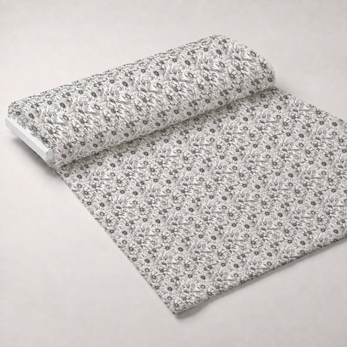 Moonlit Botanical Sketches Pattern 7 Minky Fabric — plush minky unrolled bolt preview (mv-minky-v1:bolt)