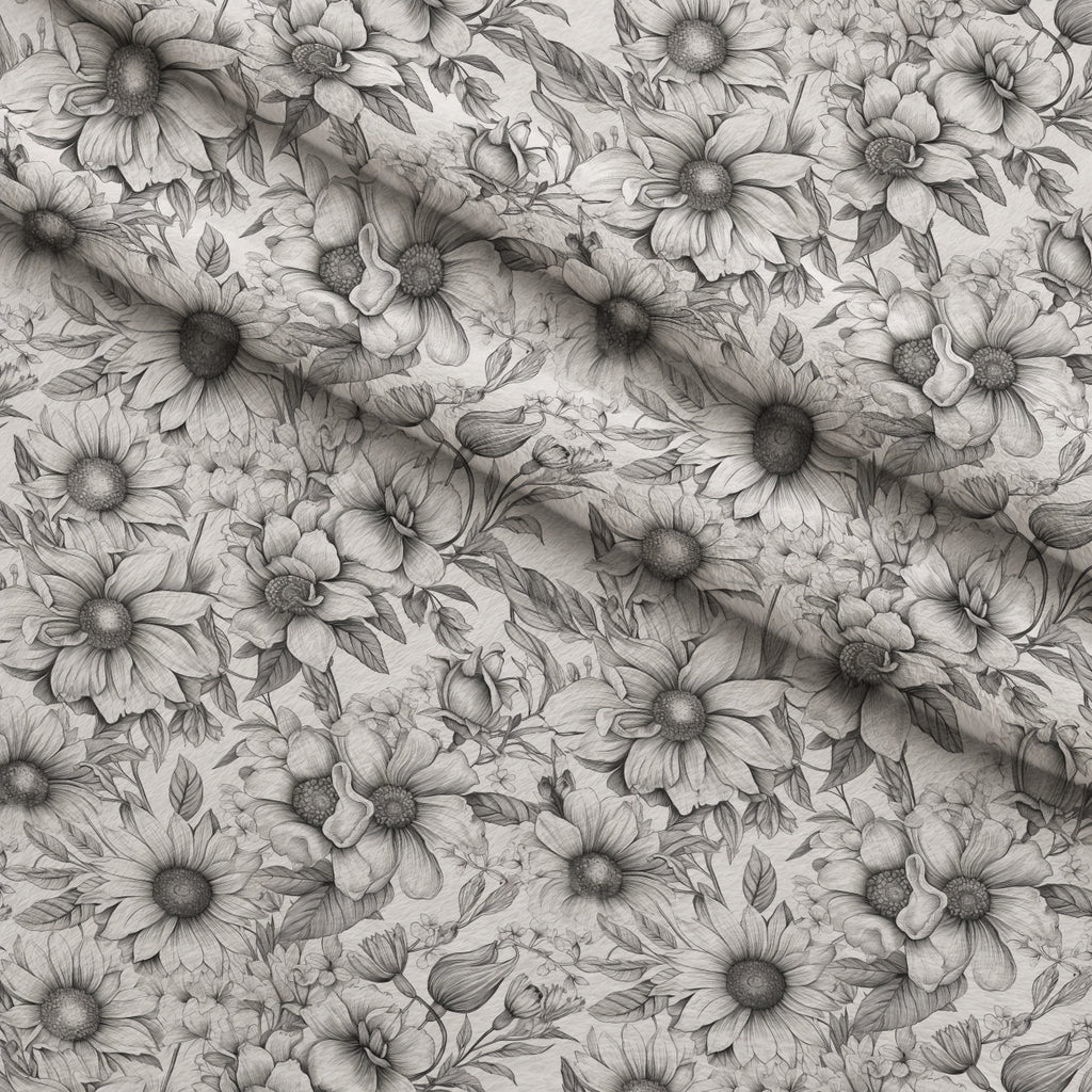 Moonlit Botanical Sketches Pattern 7 Minky Fabric — plush minky folded close-up preview (mv-minky-v1:lying)